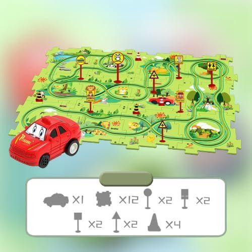 Развивающая игрушка-пазл 5PCS Rail Car для детей ∙ Пазл для детей 5PCS Rail Car | Зображення 2
