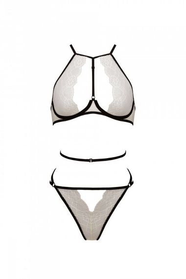 Комплект білизни Passion CHIKA SET, S/M, cream, топ, трусики | Зображення 2