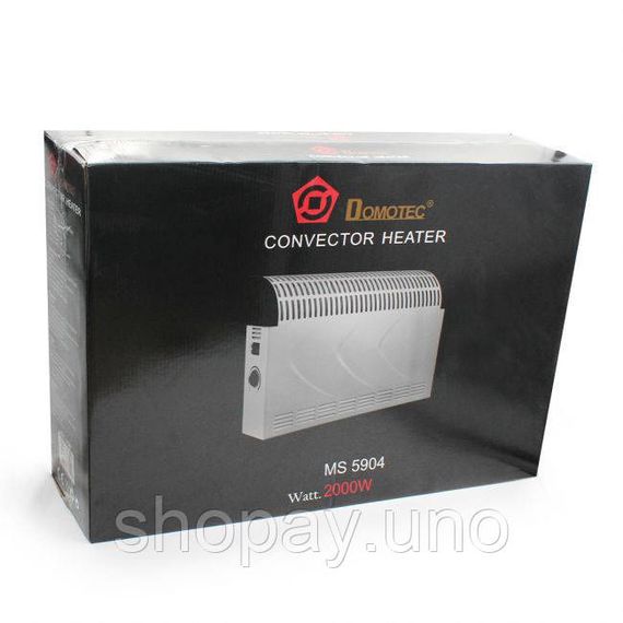 Електроконвектор Domotec MS-5904 2000 Вт, Електричні конвектори для дому, Кращий конвекторний обігрівач NQ-63 | Зображення 4