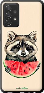 Чохол на Samsung Galaxy A72 A725F Єнотик з кавуном "4605b-2247-2448"