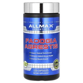 Тестостероновый бустер AllMax Essentials, Fadogia Agrestis, 120 Capsules