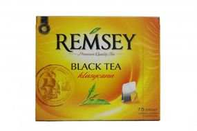 Чай черный без добавок в пакетиках Ramsey Black Tea Clasyczna, 75 шт, Польша