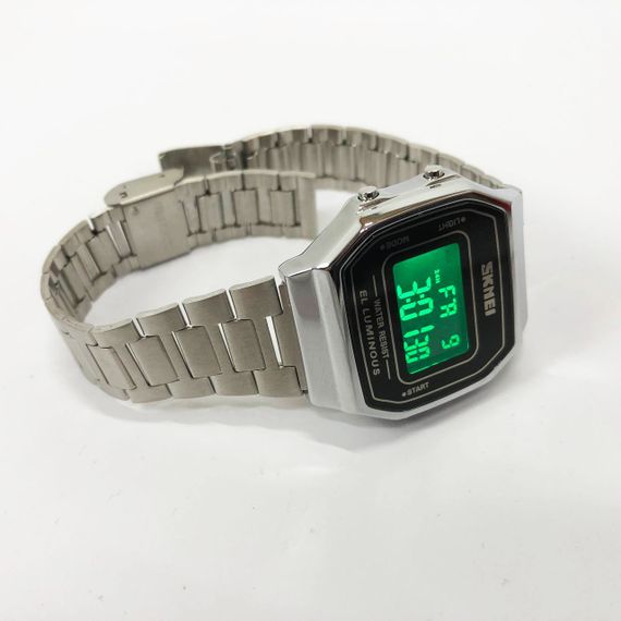 Годинник наручний чоловічий SKMEI 1647SI, армійський годинник протиударний, модний чоловічий годинник | Зображення 8