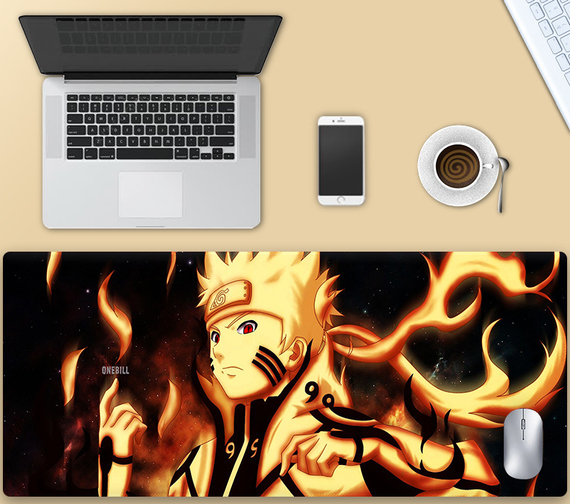 Ігрова поверхня для мишки з Аніме принтом "Наруто / Naruto" Наруто Узумакі 800*300*3 мм 0501
