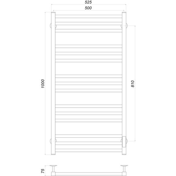 Рушникосушарка UNIO MS EU 1000-500-15 Модена (22551) | Зображення 4