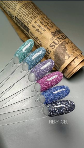 Світловідбиваючий гель-лак SAGA 10 Fiery 9мл | Зображення 2