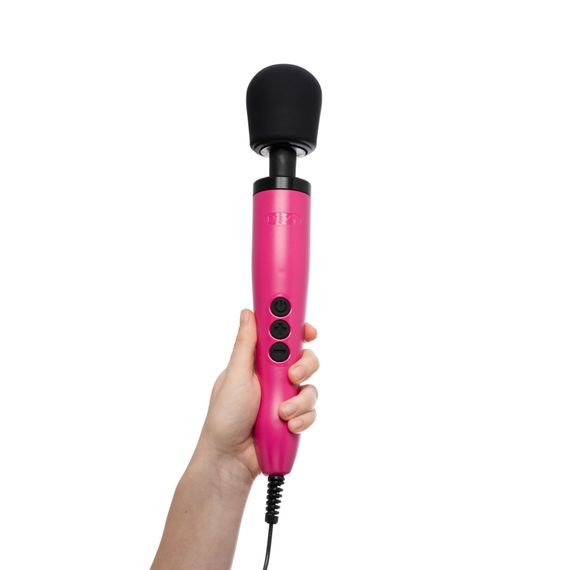 Вібромасажер DOXY Original Pink, дуже потужний, живлення 220В, пульсівні вібрації | Зображення 3
