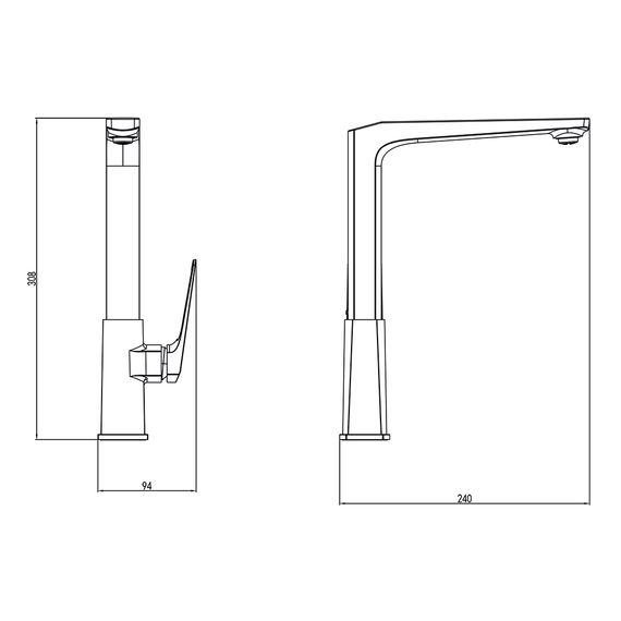 Змішувач для кухні Corso BOLSENA CB-4B237C | Зображення 1