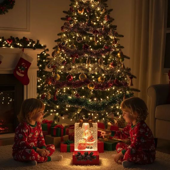 Новогодний ночник XMAS WDL-25010A Подарок ∙ Ночник XMAS WDL-25010A в форме подарочной коробки | Зображення 5