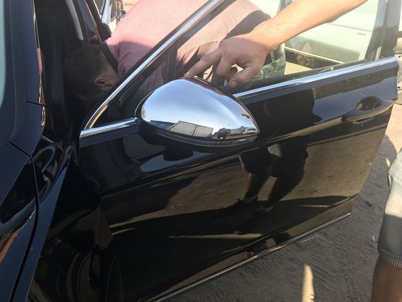 Накладки на дзеркала EU (2 шт., нерж) Carmos - турецька сталь для Volkswagen Passat B8 2015-2024 рр | Зображення 3