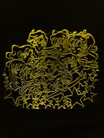 Акриловий світильник-нічник Зірки Сейлор Мун жовтий tty-n000894