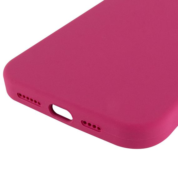Чохол Silicone Case Full Protective (AA) NO LOGO для Apple iPhone 16 Pro (6.3") Червоний / Rose Red | Зображення 4