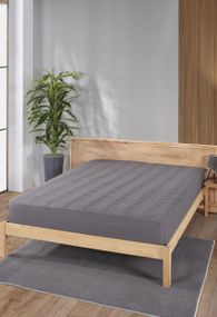 Наматрацник стьобаний водонепроникний Kayra 180х200 см., Сірий