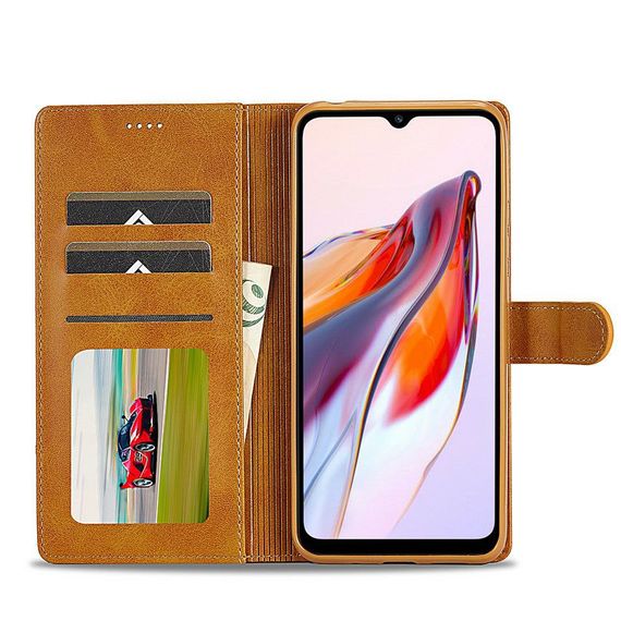 Чохол книжка iMeeke для Xiaomi Redmi 12C колір Коричневий | Зображення 1