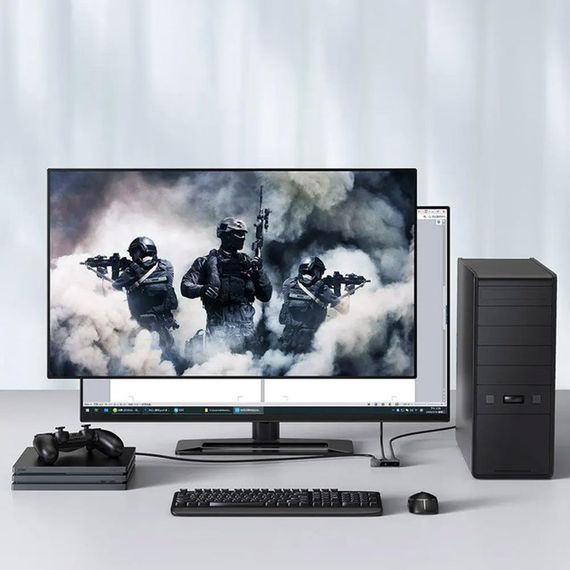 Переходник HUB Baseus Matrix HDMI Splitter (CAHUB-BC0G) Space Gray | Зображення 4