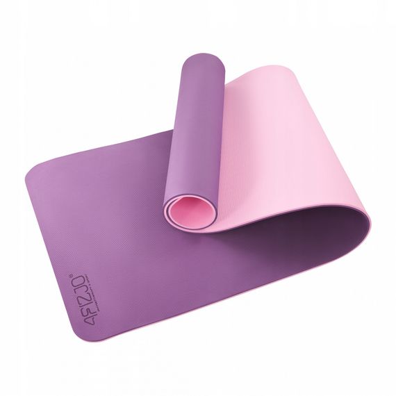 Килимок (мат) спортивний 4FIZJO TPE 180 x 60 x 0.6 см для йоги та фітнесу Violet/Pink (P-5907739316950) | Зображення 5