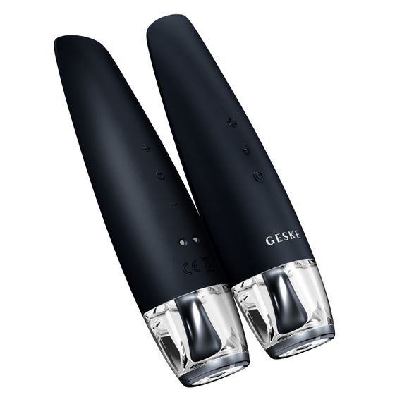 Антивіковий LED-випромінювач для відновлення шкіри обличчя GESKE Anti-Aging Skin Renewer 9в1 starlight, Чорний | Зображення 5