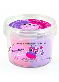 Двоколірне ігрове мило-тісто для ванни Bayabelle Kids Полуниця/Чорниця (з іграшковими очима) 100 г