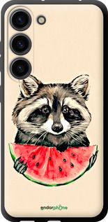 Чохол на Samsung Galaxy S23 Єнотик з кавуном "4605b-2907-2448"