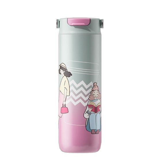 Термокружка Maestro Girls MR-1644-C 600 мл з нержавіючої сталі герметична