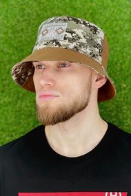 Мужская панама «Вишиванка» пиксель + кемел