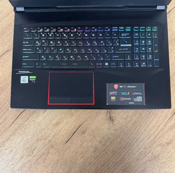 Ноутбук MSI GE75 Raider 10SE 144Hz i7 10750H 16GB SSD 512GB RTX 2060  Б/В | Зображення 6