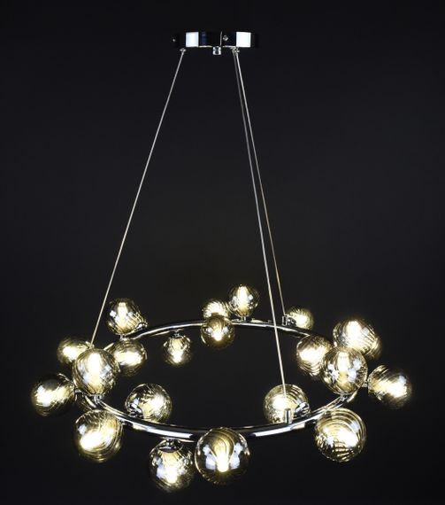 Люстра підвісна на 25 лампочок 27785 Хром 40-170х72х72 см. | Зображення 1