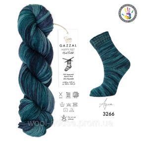 Шкарпеткова пряжа Gazzal Happy Feet, 3266