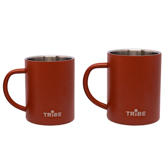 Термочашка Tribe Camp Mug 300 мл terracota, Термокружка туристична для чаю і кави, Термопосуд у похід | Зображення 1