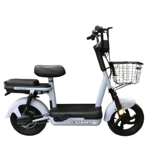 Электроскутер Crosser Mini 450W 48V 12Ah, электровелосипед до 30 км/ч, компактный городской с корзиной | Зображення 7