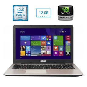Ноутбук Б-класс Asus R556U / 15.6" (1366x768) TN / Intel Core i5-6200U (2 (4) ядра по 2.3 - 2.8 GHz) / 12 GB DDR3 / 128 GB SSD M.2 / nVidia GeForce 920M, 2 GB DDR3, 64-bit / WebCam / DVD-ROM б/у