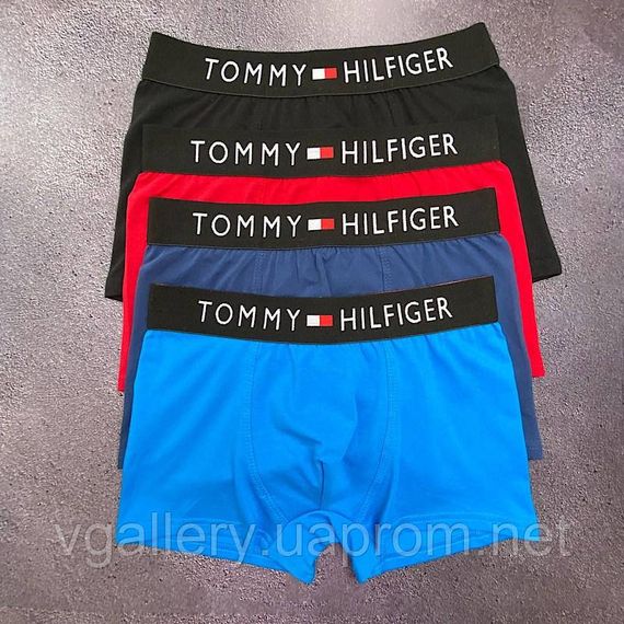 Подарунковий набір чоловічих трусів Tommy Hilfiger в коробці - ціна поштучно | Зображення 3