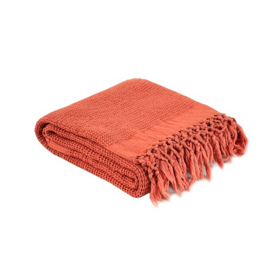 Плед Lotus Home 11252 Туреччина 130*170 см  Бавовна + бамбук Цегляний