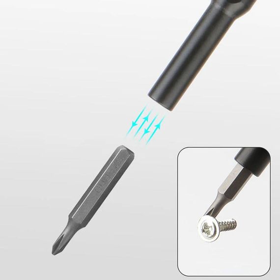 Набір магнітних викруток 24в1 в кейсі, Torx Hex Precision DIY / Магнітні біти для ремонту телефонів / Міні викрутки | Зображення 5