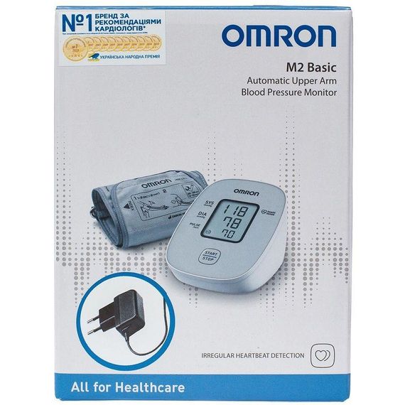Тонометр Omron M2 Basic (HEM-7121j-e) с адаптером аналог M2 basic ARU гарантия 5 лет | Зображення 5