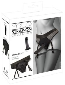 Страпон на трусиках с подвязками Sex Aura