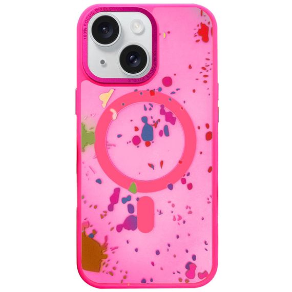 Чехол TPU+PC Flush with MagSafe для Apple iPhone 15 (6.1") Barbie Pink
