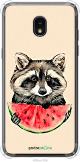 Чохол на Samsung Galaxy J7 2018 Єнотик з кавуном "4605sp-1502-2448"