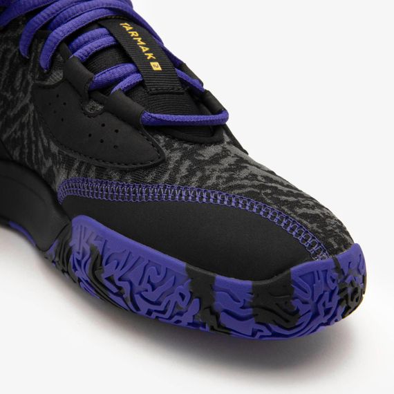 Баскетбольні кросівки Fast 900 дитячі низькі NBA Lakers чорні - EU38 UA37,5 | Зображення 6
