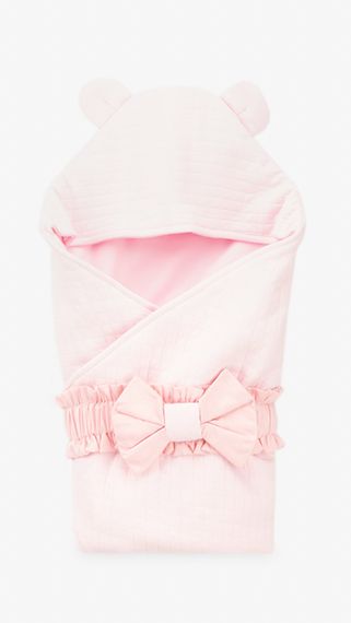 Ковдра-конверт для дівчинки на виписку 03-01463 56 см Рожевий shop (2000073600037)
