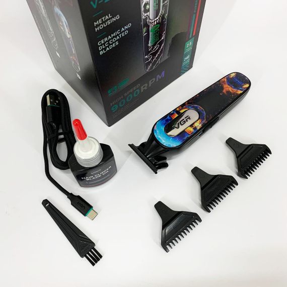 Електромашинка для волосся VGR V-260 RED, Професійна бритва-машинка для стрижки волосся UQ-15 | Зображення 6