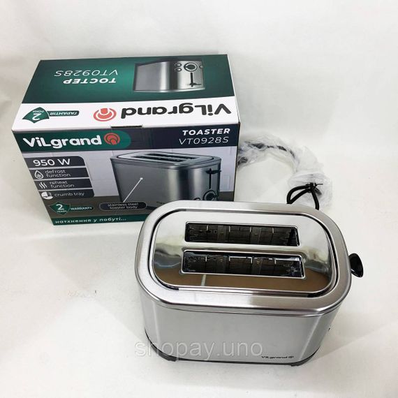 Тостер ViLgrand VT0928S | Зображення 2