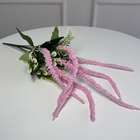 Гілка амаранту штучна 5шт/уп. Колір: рожевий GE-34