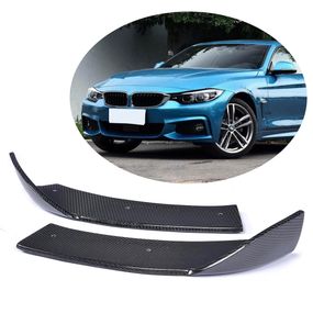Накладки на передній бампер Flap (для M-Sport, Карбон) для BMW 4 серія F-32 2012-2020 рр