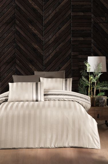 Комплект постільної білизни First Choice Deluxe Satin 160х220 Artwel Champagne