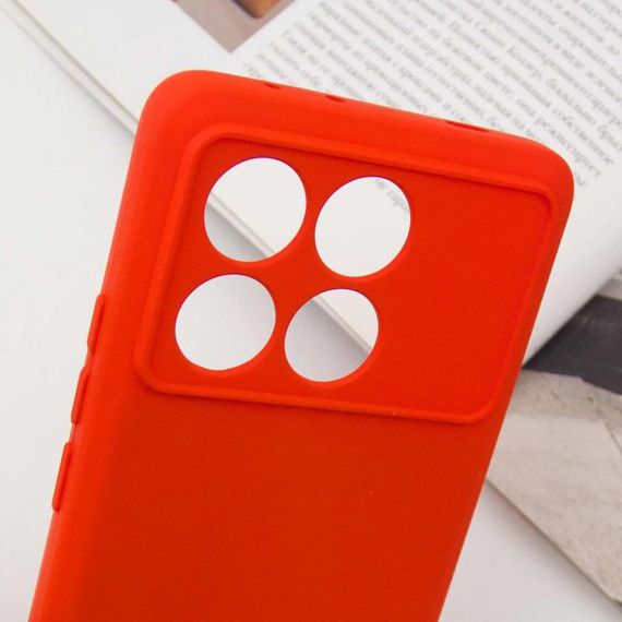 Чохол TPU GETMAN Liquid Silk Full Camera для Xiaomi Poco X6 Pro Червоний / Red | Зображення 4