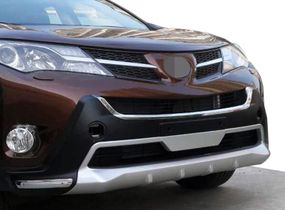 Накладка на передній бампер (2013-2015) для Toyota Rav 4 2013-2018 рр.
