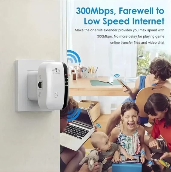 Wi-Fi ретранслятор, 300 Мбіт/с, 802.11N. Білий | Зображення 5
