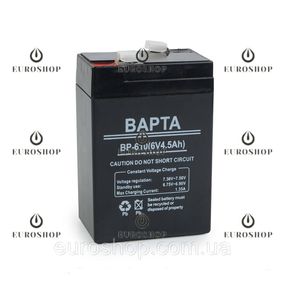 Аккумулятор ВАРТА BP-610 6V/4.5A для весов, радиоустройств, фонарей, систем охраны и сигнализации,игрушек