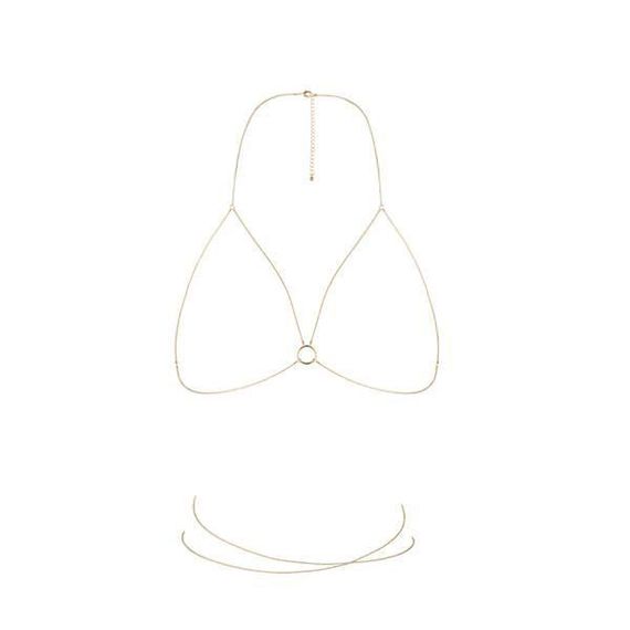 Ланцюжок-портупея Bijoux Indiscrets Magnifique Bra Chain - Gold